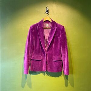 Vince Camuto Purple Velvet Women's Blazer
